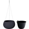 Prosperplast Bloempot Splofy - Ophangbaar - Antraciet - 37 Cm