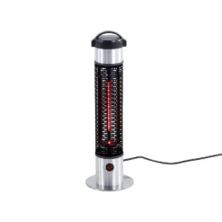 Beliani Terrasverwarmer VEZUVIO - Zwart Aluminium