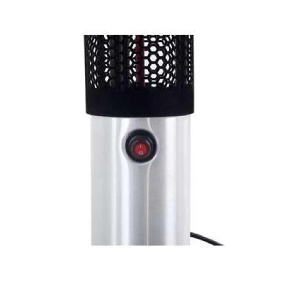 Beliani Terrasverwarmer VEZUVIO - Zwart Aluminium 3 Beliani Terrasverwarmer VEZUVIO - Zwart Aluminium - Afbeelding 3