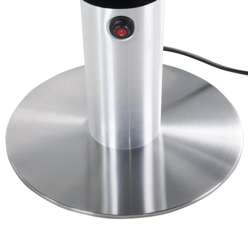 Beliani Terrasverwarmer VEZUVIO - Zwart Aluminium 4 Beliani Terrasverwarmer VEZUVIO - Zwart Aluminium - Afbeelding 4