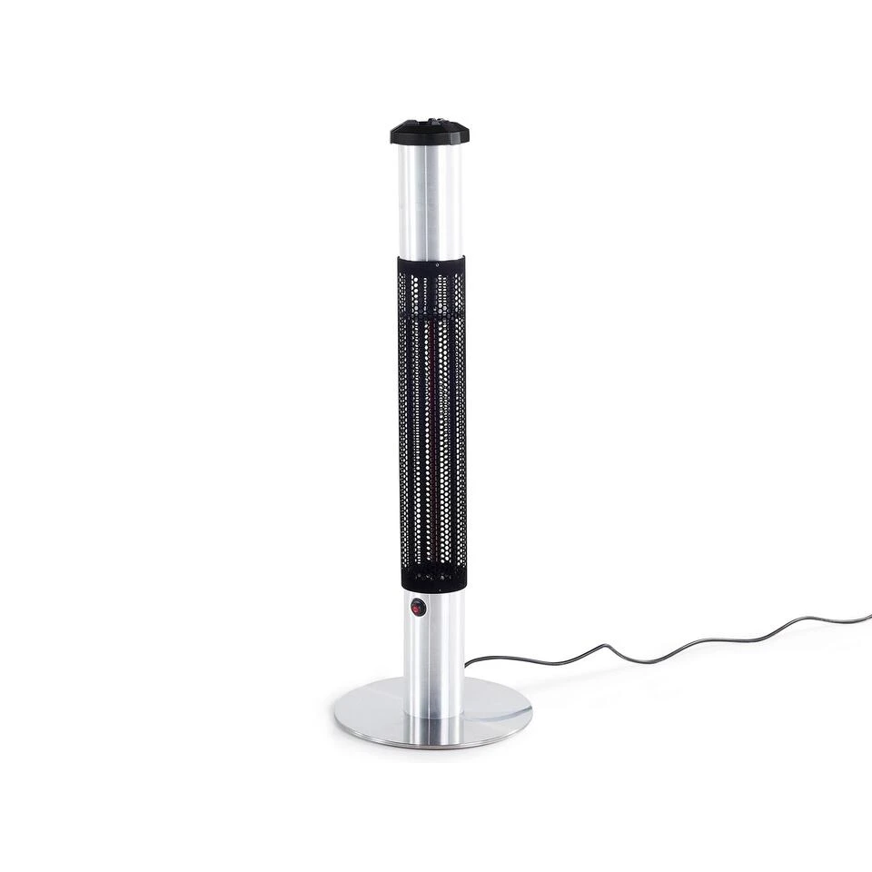 Beliani Terrasverwarmer VEZUVIO - Zwart Aluminium 1 Beliani Terrasverwarmer VEZUVIO - Zwart Aluminium