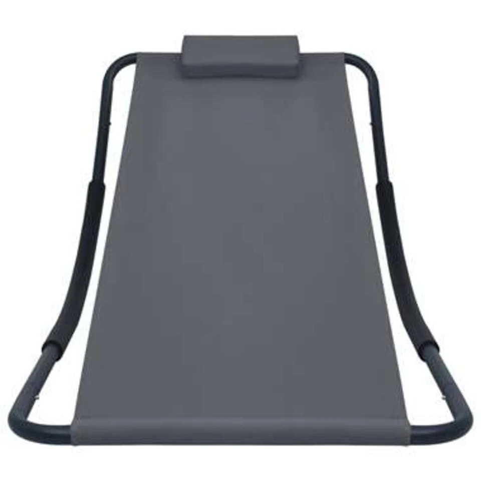 VidaXL Tuinbed 200x90 Cm Staal Grijs 2 VidaXL Tuinbed 200x90 Cm Staal Grijs - Afbeelding 2