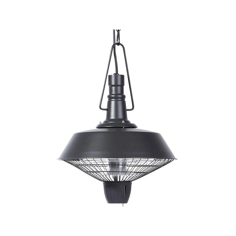 Beliani Terrasverwarmer AMIATA - Zwart Aluminium 1 Beliani Terrasverwarmer AMIATA - Zwart Aluminium