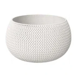 Prosperplast Bloempot Splofy - Wit - 2300 Ml - 24 Cm