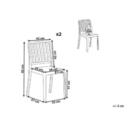 Beliani Tuinstoel SERSALE - Blauw Synthetisch Materiaal 6 Beliani Tuinstoel SERSALE - Blauw Synthetisch Materiaal -Aerocover Verkoop 2026 2069edf8524d4b52926771692ba20a16