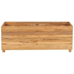 VidaXL Plantenbak Verhoogd 100x40x38 Cm Gerecycled Teakhout En Staal 6 VidaXL Plantenbak Verhoogd 100x40x38 Cm Gerecycled Teakhout En Staal -Aerocover Verkoop 2026 2579bad6d8864c12a5e079f4ced95822