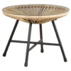 Le Sud Bijzettafel Monte Carlo - Naturel - Ø50x38 Cm