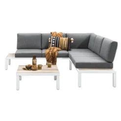 Hoekset Isere - 3-delig - Wit - Incl. Kussens -Aerocover Verkoop 2026 50405027 3160