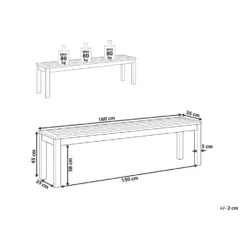 Beliani Tuinbank TUSCANIA - Donkere Houtkleur Eucalyptushout 6 Beliani Tuinbank TUSCANIA - Donkere Houtkleur Eucalyptushout -Aerocover Verkoop 2024 51814f6ded834b38b772ea3aa8bcce3b