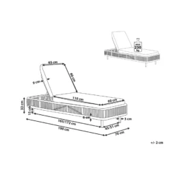 Beliani Tuinligstoel OSINI - Grijs Pe Rotan -Aerocover Verkoop 2024 59b193ba3436436d8a7102588cbe632c