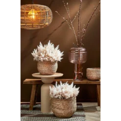 Merkloos Mica Decorations Bloempot - Rotan - Beige - Jute - 22 X 19 Cm -Aerocover Verkoop 2024 6236674c1ba54a288424ae8f49702016