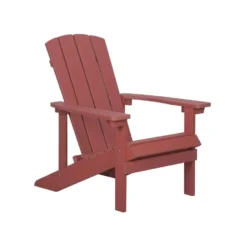 Beliani Tuinstoel ADIRONDACK - Rood Kunsthout -Aerocover Verkoop 2024 6d01865fb12c4aeb994d15b3cbe6ef71