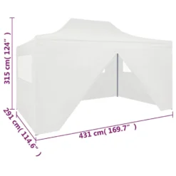 VidaXL Partytent Met 4 Zijwanden Inklapbaar 3x4,5 M Wit 7 VidaXL Partytent Met 4 Zijwanden Inklapbaar 3x4,5 M Wit -Aerocover Verkoop 2024 71ae2804aef54d3a9bf3949d0313c515