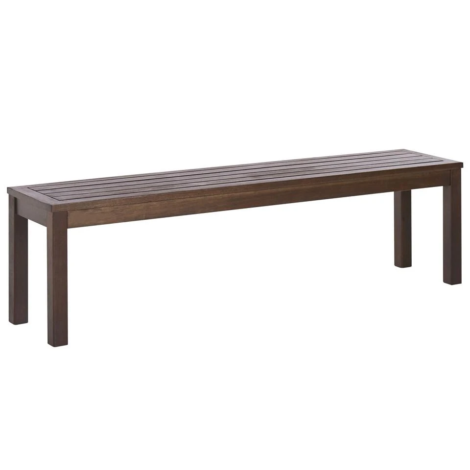 Beliani Tuinbank TUSCANIA - Donkere Houtkleur Eucalyptushout 4 Beliani Tuinbank TUSCANIA - Donkere Houtkleur Eucalyptushout - Afbeelding 4