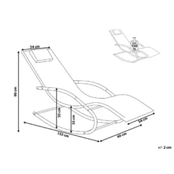 Beliani Tuinligstoel CARANO II - Rood Staal, Textiel 6 Beliani Tuinligstoel CARANO II - Rood Staal, Textiel -Aerocover Verkoop 2024 89d8682e91bf4711a4b2430cbb62d445