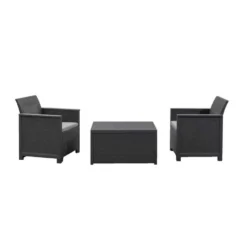 Keter Loungeset Emma Met Opbergbox - Grijs - 3-delig