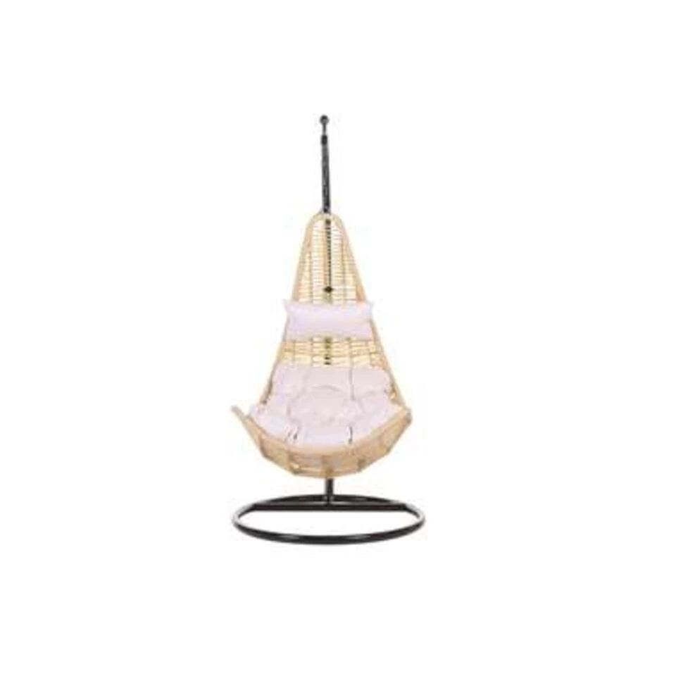 Beliani Hangstoel ATRI - Beige Pe Rotan 3 Beliani Hangstoel ATRI - Beige Pe Rotan - Afbeelding 3