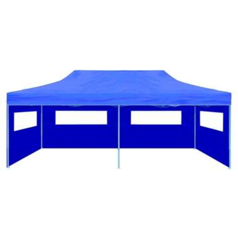 VidaXL Partytent Pop-up Inklapbaar 3x6 M Blauw 3 VidaXL Partytent Pop-up Inklapbaar 3x6 M Blauw - Afbeelding 3