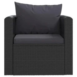 VidaXL Fauteuil Met Kussens Poly Rattan Zwart -Aerocover Verkoop 2024 9c51a855bb8a40c78f0a6357ceb8619e