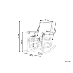 Beliani Schommelstoel FRIGOLE - Lichte Houtkleur Bamboehout -Aerocover Verkoop 2024 a7bf54dc45014ffa925159eb79e7307a