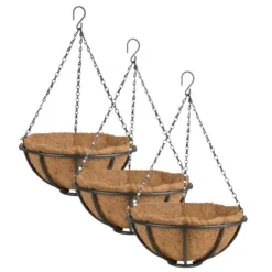 Esschert Design Hanging Basket - Metaal - Zwart - Met Inlegvel - 30 Cm 7 Esschert Design Hanging Basket - Metaal - Zwart - Met Inlegvel - 30 Cm -Aerocover Verkoop 2026 b6d96b91a3e74e93bebe01650129c0e8