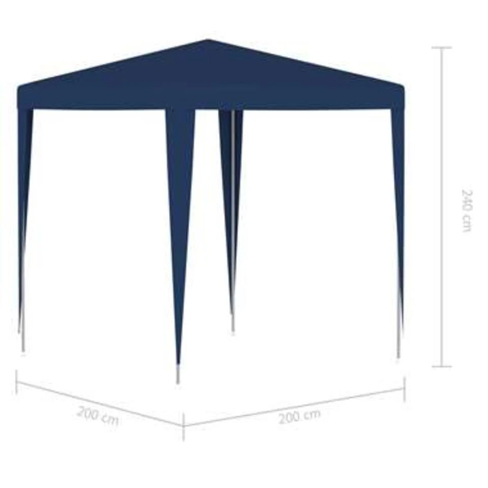 VidaXL Partytent 2x2 M Blauw 3 VidaXL Partytent 2x2 M Blauw - Afbeelding 3