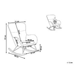 Beliani Schommelstoel ELLAN - Blauw Fluweel -Aerocover Verkoop 2024 b9bd525ed125483f94d417124cccba8e 1