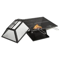 VidaXL Vuurschaal En Barbecue 2-in-1 Met Pook 46,5x46,5x37 Cm Staal 6 VidaXL Vuurschaal En Barbecue 2-in-1 Met Pook 46,5x46,5x37 Cm Staal -Aerocover Verkoop 2024 bd59377bc4304ed49c3b5e7b9fe75a0a