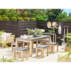 Beliani Tuinstoel OSTUNI - Grijs Vezelcement -Aerocover Verkoop 2026 c0f75dd7e3de4c378f991f46f1d3e509