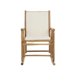 Beliani Schommelstoel FRIGOLE - Lichte Houtkleur Bamboehout -Aerocover Verkoop 2024 ce7f634996ba4527a6841ce3cc1d5d91