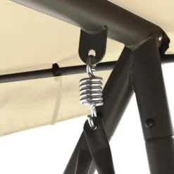 VidaXL Schommelbank Voor Buiten Met Luifel Zandwit -Aerocover Verkoop 2024 eb1cf812b7244768b501c01febec0c2d