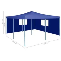 VidaXL Prieel Inklapbaar Met 2 Zijwanden 5x5 M Blauw -Aerocover Verkoop 2024 eec69de84e334c639bfa5861cfb49cdc
