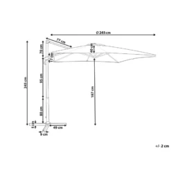 Beliani Cantilever Parasol MONZA II - Groen Polyester 6 Beliani Cantilever Parasol MONZA II - Groen Polyester -Aerocover Verkoop 2024 f6c3d02683a344508c981cbcc47662d8