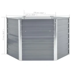 VidaXL Plantenbak Verhoogd 129x129x77 Cm Gegalvaniseerd Staal Grijs 7 VidaXL Plantenbak Verhoogd 129x129x77 Cm Gegalvaniseerd Staal Grijs -Aerocover Verkoop 2024 f94a7e8823d9403699af5365d0da62d2
